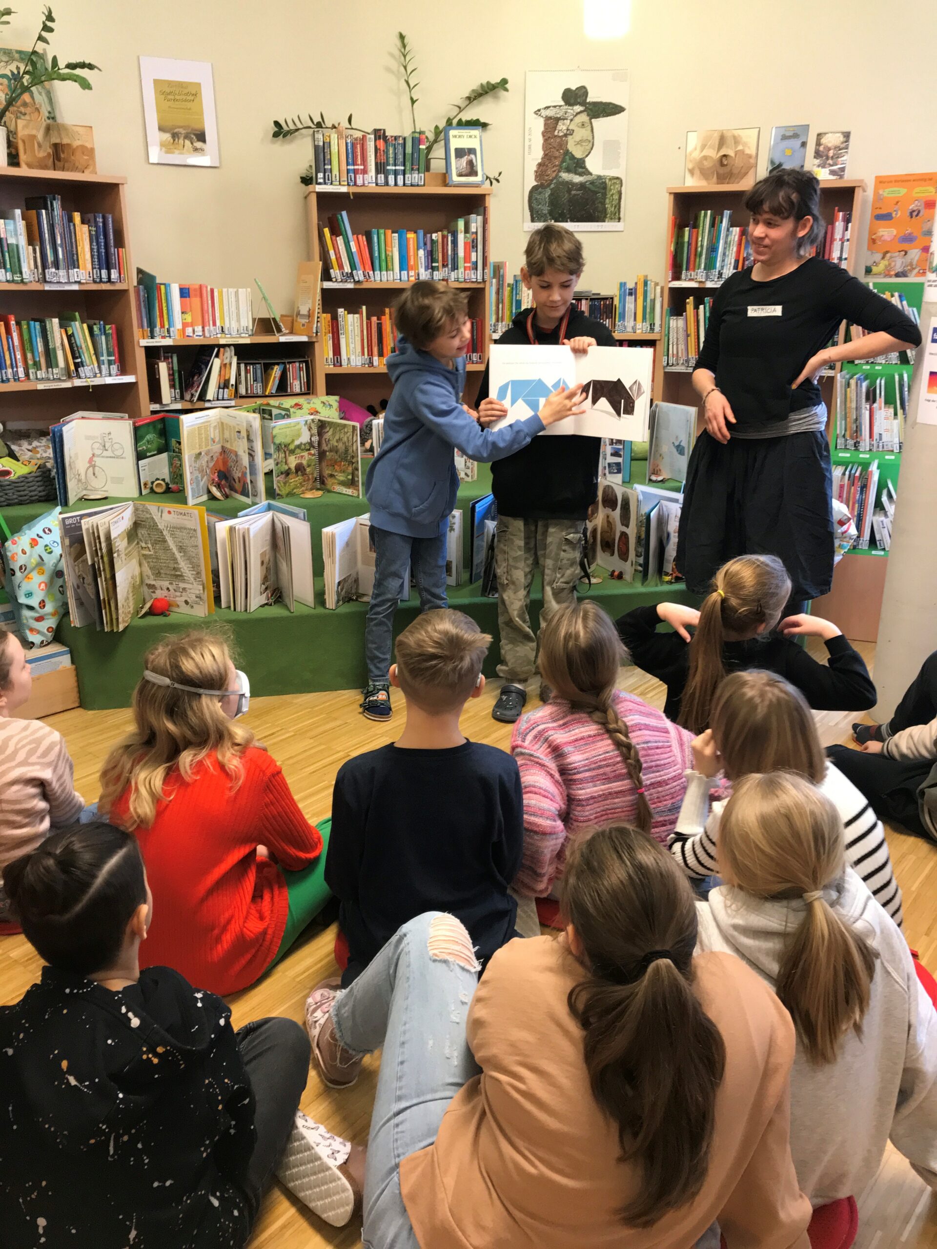 Veranstaltung mit Kindern in der Stadtbücherei Purkersdorf.