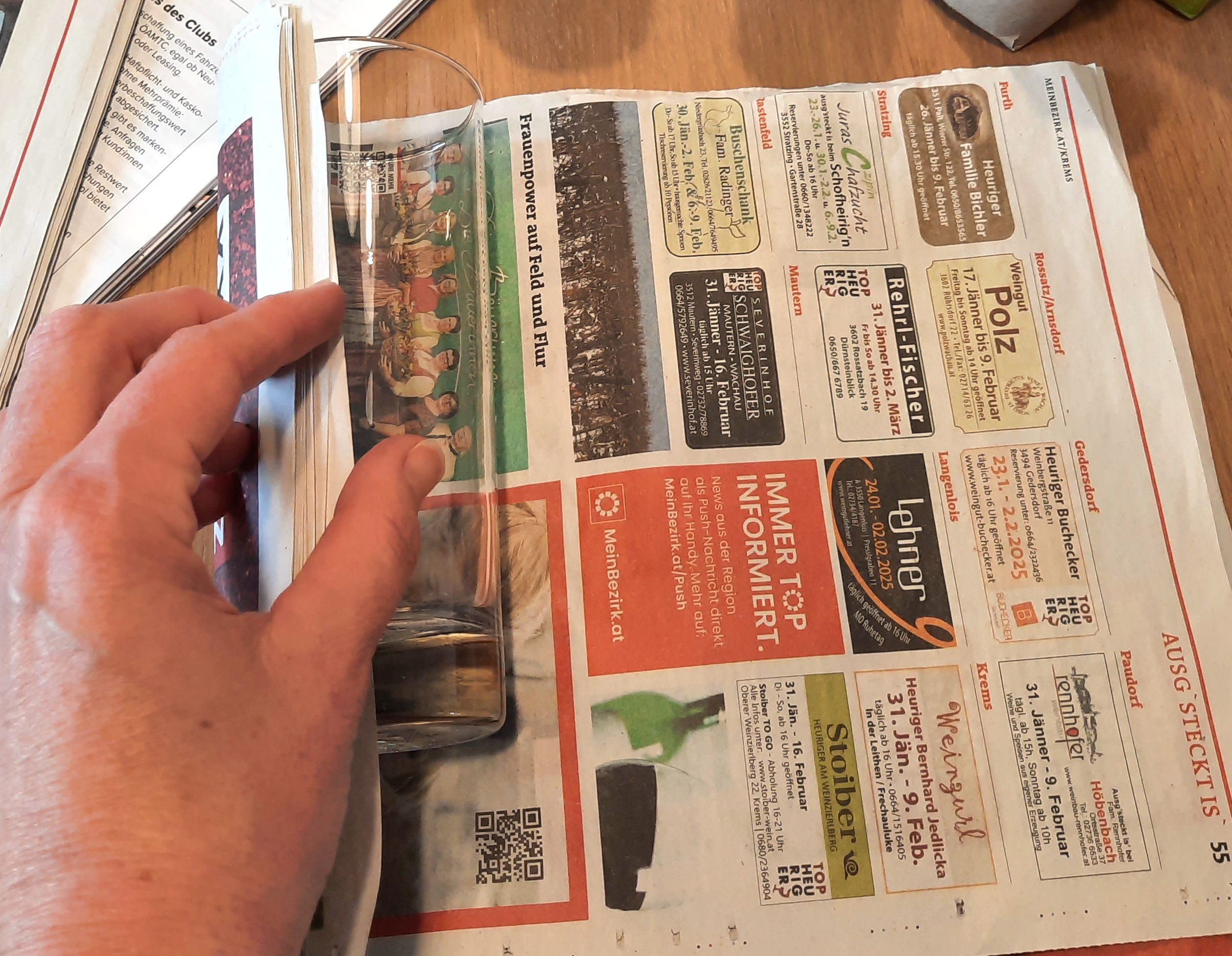 Aufzuchtbehälter aus Zeitungspapier