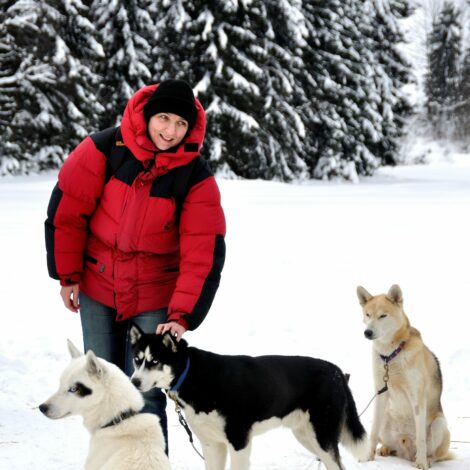 Daunenjacken halten warm