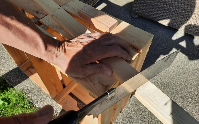 Upcycling Snowboard zu Sitzbank