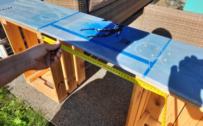 Upcycling Snowboard zu Sitzbank