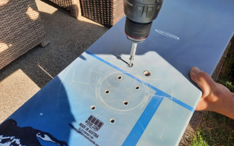 Upcycling Snowboard zu Sitzbank