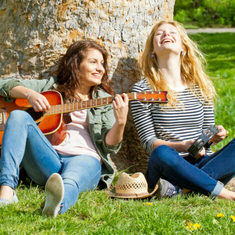 Freundinnen im Park