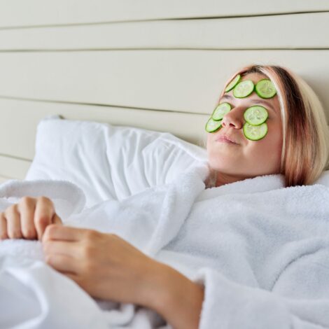 Kühlende Gurkengesichtsmaske