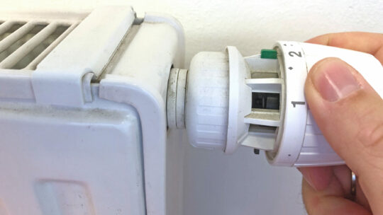 Heizungsthermostat zurückdrehen