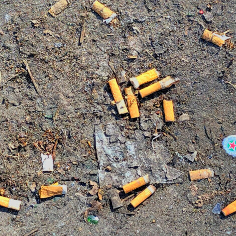 Zigarettenstummeln belasten die Umwelt