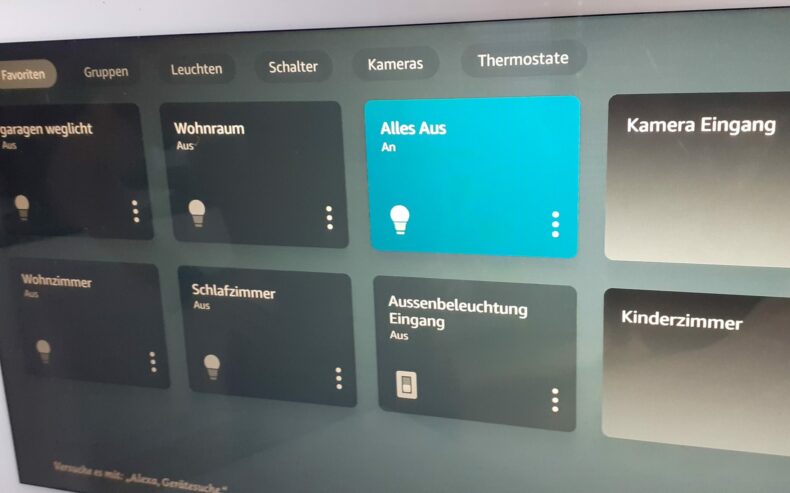 Touchscreen zur Steuerung beim Smart-Home