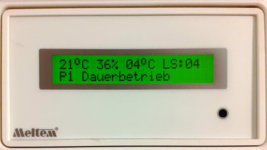 Anzeige Lüftungsanlage