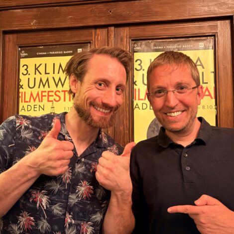 Florian Aigner und Martin Moder vor ihrem Auftritt in Baden.