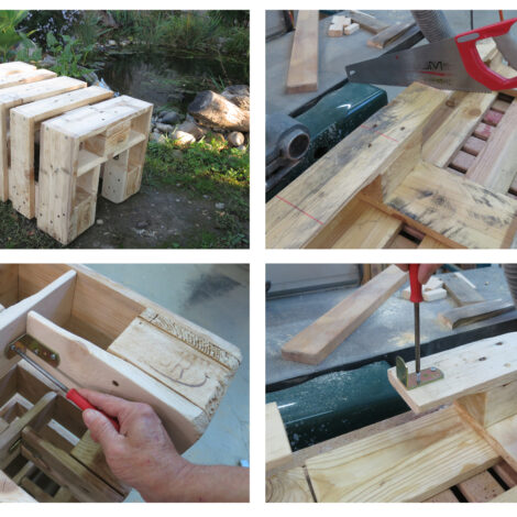 Bauanleitung einer Upcycling Palettensitzbank
