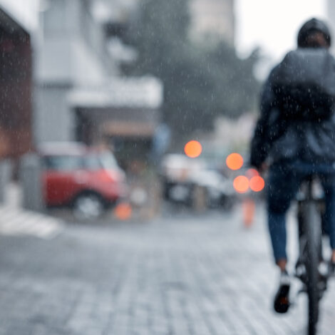 Radfahren im Regen