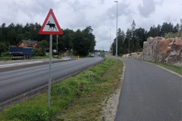 Radweg in Norwegen