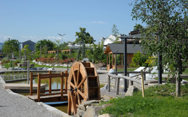 Blick in die neue STYX Gartenwelt in Obergrafendorf.