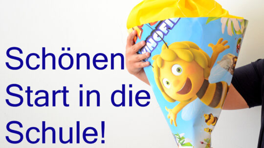 Fertig ist die Schultüte.