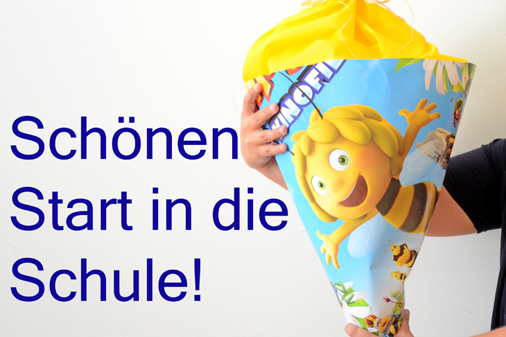 Fertig ist die Schultüte.