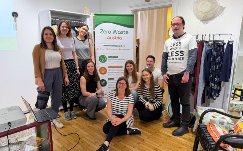 Gruppenfoto vom Netzwerktreffen von Zero Waste Austria.