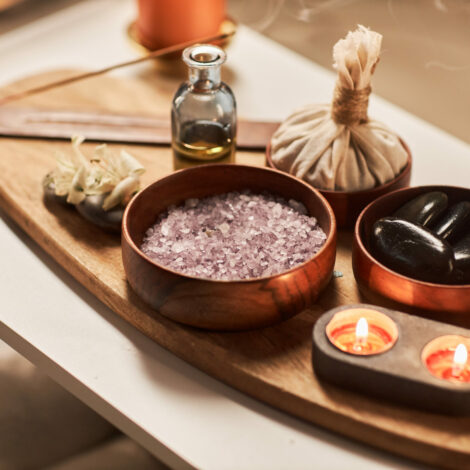 Badesalz und Badeöl