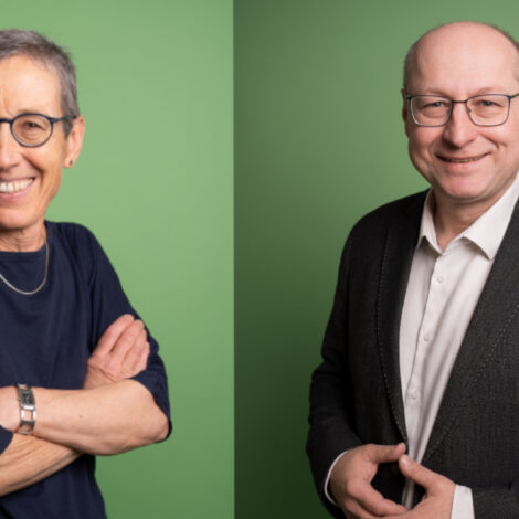 Johanna Mang (Vorstandsvorsitzende) und Geschäftsführer Hartwig Kirner von FAIRTRADE Österreich