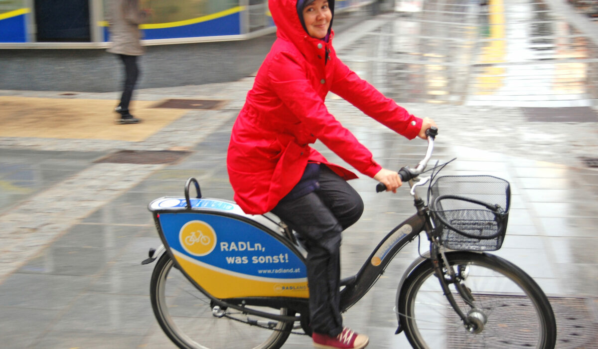 Radfahren im Regen