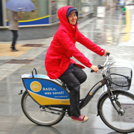 Radfahren im Regen