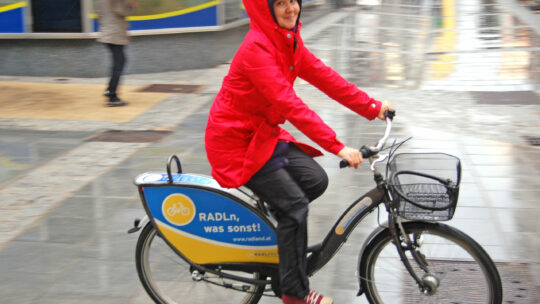 Radfahren im Regen