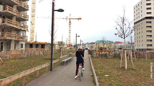 Radfahren in einer Smartcity