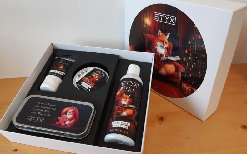 Weihnachtliche Winterharmonie-Naturkosmetikbox von Styx