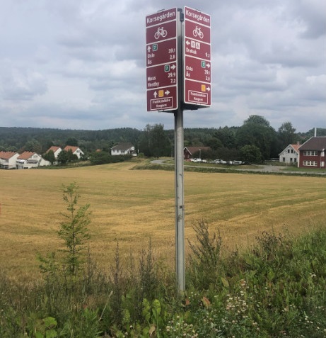 Wegweiser für Radfahrer