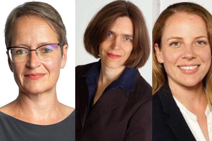 Portraits von Monika Auer, Dina Bacovsky und Nastassja Cernko